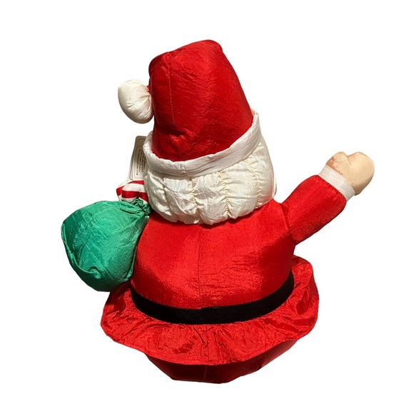 Vintage 1992 Para Cutes International Silver Co Nylon Plush Santa Claus 16” - Picture 5 of 9